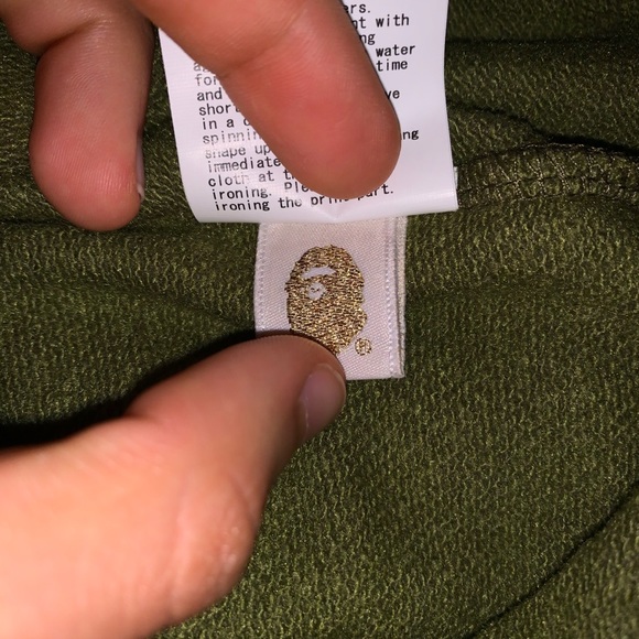 SOLD - Bape OG Green Camo / Sweatpants Size Small - Picture 6 of 6